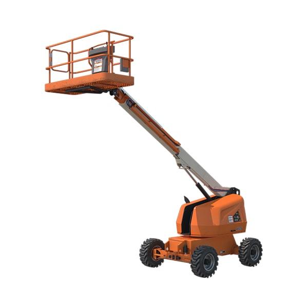 our boom lifts appropriate for both outdoor and indoor projects, providing flexibility for various job sites